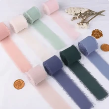 3 件套雪纺丝带套装，用于派对邀请，涤纶丝带（无羽毛）- 礼品和工艺品装饰蝴蝶结