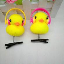 2 piezas Pinza para el cabello de mujer con diseño de Capibara de primavera (sin tarjeta de papel) linda para fiesta - Pato - Ver 9