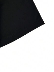 Playera con aplican de pedrería Eden Muñoz - Negro - Ver 4