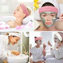 Set de 3 piezas de bandas para la cabeza, manos y muñecas hechas de franela de 12 colores, absorbentes y antideslizantes, para uso unisex en maquillaje, spa facial, yoga