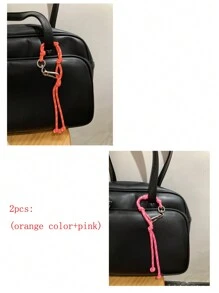 Colorful Braided Rope Creative Bag Charm Couple Bracelet Anklet Bag Accessories Multipurpose DIY Nylon Cord Fashion Car Keychain For Young Men Women College Students Christmas Gifts Gift Thanksgiving