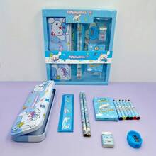 Sanrio Sanrio Black Cat Deluxe 12pcs Stationery Set - Includes Pencil Case, Pencils, Crayons, Eraser And Ruler, Suitable For School Supplies, Teen Awards And Gifts,Back To School