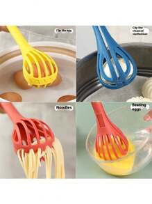 多功能打蛋器二合一面架家用厨房捞面架手动打蛋器手动搅拌棒奶油烘焙工具奶泡搅拌器 - 彩色 - 查看 3