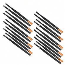 10 Pairs 22 Zoll Schublade Dias Kugellager Schiebeführung Schienen mit Schrauben Detachable Nylon Schnalle Black Buffer - Schwarz - Übersicht 6