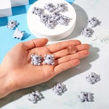 10pcs Cute Koala Resin Pendant DIY Jewelry Making Decoration Charms