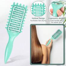 Lược tạo kiểu tóc xoăn, Lược tạo kiểu tóc xoăn 2025, Lược tạo kiểu tóc thông hơi để gỡ rối, tạo hình và định hình tóc xoăn cho cả nam và nữ, ít kéo hơn - Nhiều màu - Xem 6