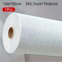 Selbstklebende leinenstrukturierte Kontaktfolie - waschbar & schwer entflammbar, 3D Abzieh- und Klebewallpaper für Heim-Dekoration, zufälliges Muster Wandkunst Dekoration (10 m Rolle), Renovierungs-Sticker Wandpaneele, Tapeten, Frühlings-Dekorations-Artikel um Ihr Zuhause aufzufrischen, Festival-Dekorations-Sticker Geschenke Geburtstag Abschluss