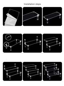 Acrylic Multi-Layer Cake Stand, Transparent Display Rack, Dessert Tiered Cupcake Stand, Wedding Party Snack Tower Back To School