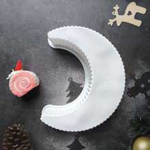 1pc/2pcs Mooncake Mold, Mooncake Mousse Cake Silicone Mold, Baking Method, Dessert Mold, Chocolate Mold, Bread And Pizza Baking Mold, Kitchen Baking Tools, Moon - White - View 9