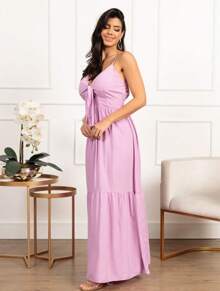 Women Dresses - Purple - View 4
