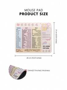 Shortcut Keys Pattern Thickened Waterproof Mouse Pad