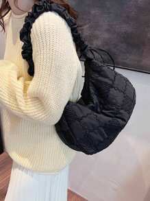 Fashionable Embroidered Large Capacity Versatile Urban Casual Ladies Shoulder Bag