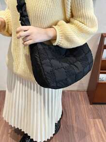 Fashionable Embroidered Large Capacity Versatile Urban Casual Ladies Shoulder Bag