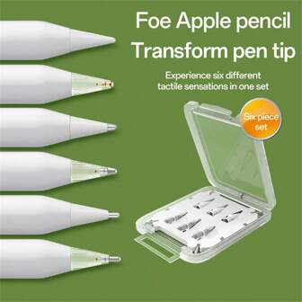 Apple Pencil 金属笔尖/笔尖替换适配器，兼容 Apple Pencil 第一代/第二代，静音且类似纸张的绘画体验，升级送给母亲、家人、朋友、生日、节日的礼物，笔配件