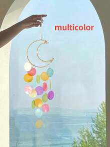 1pc Natural Shell Wind Chime, Room Bedroom Wind Bell Small Hanging Decor, Photography Prop, Birthday Gift