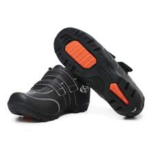 New Fox Cycling Bike Shoes Strap Closure Antibacterial EVA Insole Better Grip On The Pedal - 黑色 - 查看 2