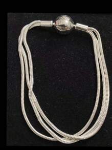 1 pièce Accessoire de mode haut de gamme en cristal pour femmes pour faire soi-même un bracelet de charme. La base convient pour un port quotidien et est un cadeau parfait pour les fêtes et anniversaires.