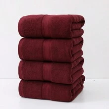 1 pieza Juego de Toalla de Baño/Toalla de Mano/Toalla Facial (Toalla de Baño + Toalla de Mano + Toalla Facial), con borde de satén con cinta, espesado y absorbente y suave, para uso adulto en el hogar para lavarse la cara, bañarse, secar las manos, sin pelusa, adecuado para gimnasio, spa, natación, decoración de otoño para el hogar, baño, regreso a la escuela, para salón de belleza