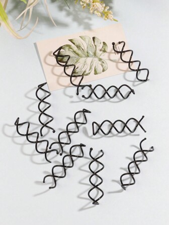 4pcs/10pcs Metal Spiral Hair Clips For Updo Winter Hair Accessories For Women's Black&Gold&Silver&Rose Gold For Styling Women's Ladies' Hair Or For Use In Make-Up Washes Salon Coiler DIY Hair Bun Hair Pin Hair Bun Maker Bun Hair Piece Hair Styling Pins, School Stuff