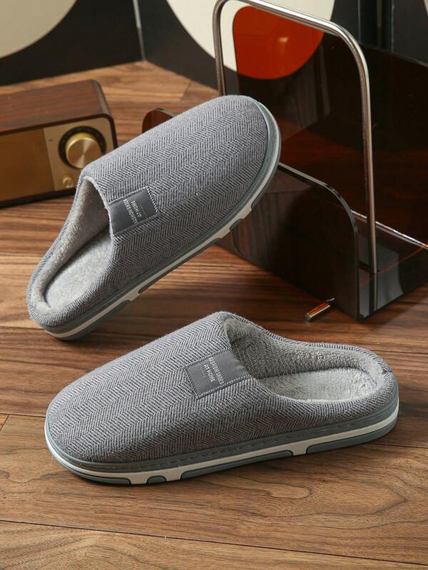 Pantuflas suaves y cálidas de felpa para hombres, zapatillas cómodas y antideslizantes para interiores y hogar, pantuflas de piel con suela plana para parejas, zapatos interiores silenciosos y cálidos para el invierno