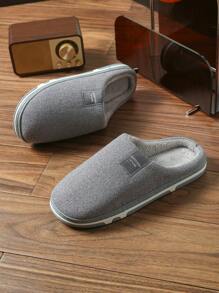Pantuflas suaves y cálidas de felpa para hombres, zapatillas cómodas y antideslizantes para interiores y hogar, pantuflas de piel con suela plana para parejas, zapatos interiores silenciosos y cálidos para el invierno