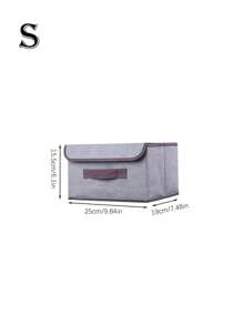 1 pieza Caja de almacenamiento plegable, organizador de ropa portátil de gran capacidad - Ideal para ahorrar espacio, organizar la ropa y decoraciones, adecuado para decoración de temporada de otoño, vacaciones, habitación, hogar, dormitorio