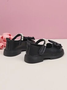 新款秋季女童皮鞋蝴蝶结公主鞋婴儿低帮乐福鞋休闲鞋