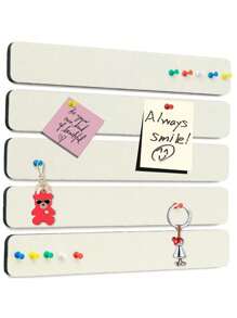 Set de 5 piezas de Tablero de mensajes de fieltro de 33*5cm, tablero de notas de oficina de fieltro, adhesivo para pared, tablero de exhibición - Multicolor - Ver 6