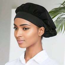 1pc Breathable Mesh Chef Hat, 360 Degree Air Circulation Work Cap, Dust-Proof Comfortable Elastic Wide-Brimmed Hat, Suitable For Home Cooking, Hotel Restaurant Chefs, Workshop Workers, Food Processing