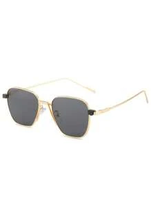 1 Pair Metal Frame Unisex Glasses, On
