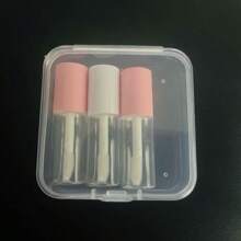 2pcs/Set 3ml Portable Empty Clear Mini Lip Gloss Tube Refillable Lip Balm Gloss Lipstick Containers For Women DIY Makeup Bottles