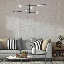 Selbstklebende leinenstrukturierte Kontaktfolie - waschbar & schwer entflammbar, 3D Abzieh- und Klebewallpaper für Heim-Dekoration, zufälliges Muster Wandkunst Dekoration (10 m Rolle), Renovierungs-Sticker Wandpaneele, Tapeten, Frühlings-Dekorations-Artikel um Ihr Zuhause aufzufrischen, Festival-Dekorations-Sticker Geschenke Geburtstag Abschluss