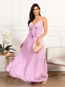Women Dresses - Purple - View 3