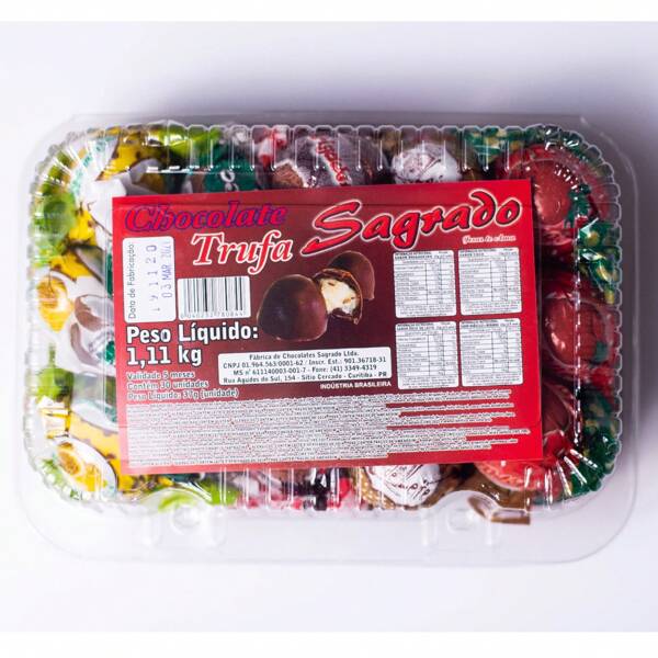 Trufas Recheadas 30 Unidades de 37g