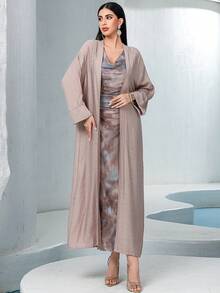 Set de 2 piezas Bata suelta y Bata con efecto tie-dye