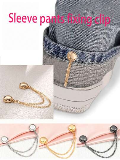 2/4/8pcs Magnetic Sleeve Holders, Magnetic Waist/Pants Leg Adjusting Clips, T-Shirt Shortening Accessories Summer Cooling,Beach,Travel