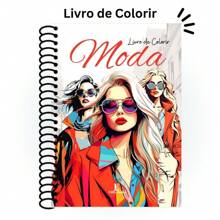 Adult Coloring Book Fashion Drawings Hard Cover A5 120g 50 Pages - Màu be - Xem 2
