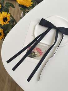 6 件装女士发饰，缎带发夹，金属蝴蝶结发夹，长尾流苏蝴蝶结发夹，发卡，女士、女孩、青少年发饰 - 彩色 - 查看 7