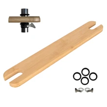 1 pièce Repose-pieds en bambou pour chaise haute avec sangles réglables - Repose-pieds en bois convenant pour une utilisation avec les accessoires de chaise haute Antilop
