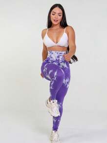 Women Sports Leggings - Morado - Ver 5