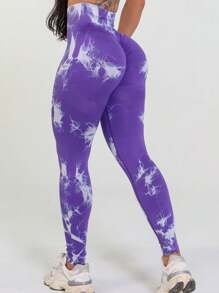 Women Sports Leggings - Morado - Ver 2