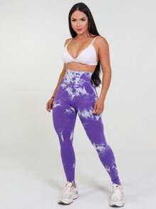 Women Sports Leggings - Morado - Ver 7