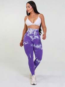 Women Sports Leggings - Morado - Ver 4
