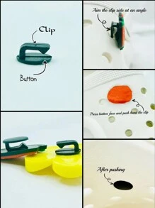 10入組卡通櫻桃蝴蝶結樹脂花糖果棕色樹脂鞋墊，DIY鞋子裝飾套件 - 彩色 - 查看 6