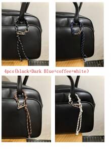 Colorful Braided Rope Creative Bag Charm Couple Bracelet Anklet Bag Accessories Multipurpose DIY Nylon Cord Fashion Car Keychain For Young Men Women College Students Christmas Gifts Gift Thanksgiving