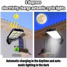3PCS Outdoor Solar Wall Light LED Motion Sensor Bright Flood Street Lamp 3 Modes - 1 - View 7