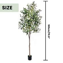 Piorlado Realistic Artificial Olive Tree, Lifelike Artificial Olive Plant For Home, Office, Garden Decoration - 180cm - View 2