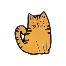 1 件/3 件可爱猫咪珐琅合金胸针，特殊设计翻领别针，送给朋友的贴心礼物，迷人的锌合金卡通猫咪胸针，适合所有季节情人节礼服配饰别针，用于衣服包包饰品学校办公室配饰衬衫夹克珠宝圣诞节万圣节衣服别针有趣的教师礼物 - 彩色 - 查看 13