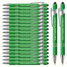 Customized Inspirational Metal Atomic Pen Set With Touch Pen - Smooth Writing, Medium-Sized Pen Tip, Retractable - Perfect For Office, School, Diary And Art Projects, Ideal As A Christmas Gift For Friends Back To School,Multi-Functional,Ornamental,Reusable,Modern,Colorful,Cute,Vintage,Cartoon,Kawaii,Funny,Workers,Clients,Students,Children,For Business/Work/Office,For School