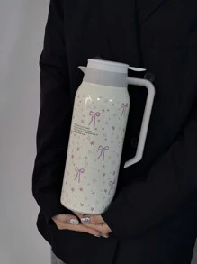 1 件 1500 毫升（50.7 盎司）不锈钢双层真空保温水/咖啡/茶壶，带蝴蝶和星星设计，适用于办公室、家庭、户外、餐厅、节日/生日礼物、物品水瓶 - 彩色 - 查看 6